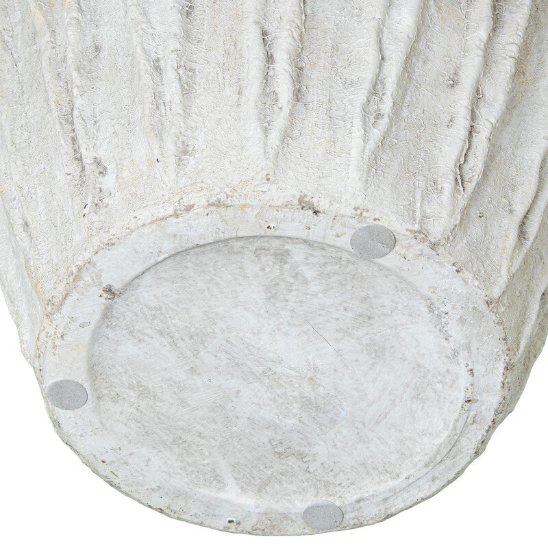 Jarrón Cerámica 50cm Gris Claro Rústico Ø28x50cm - Image 5
