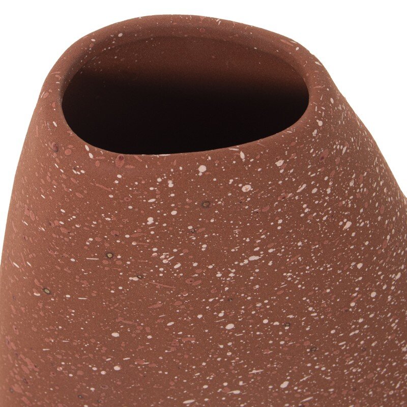 Jarrón Cerámica Abstracto 24cm Terracota Moteada 17x8x29cm - Image 2