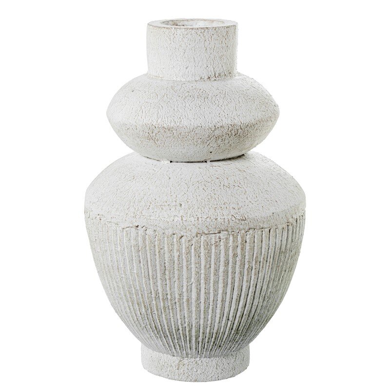 Jarrón Cerámica Blanco Ø29x46cm