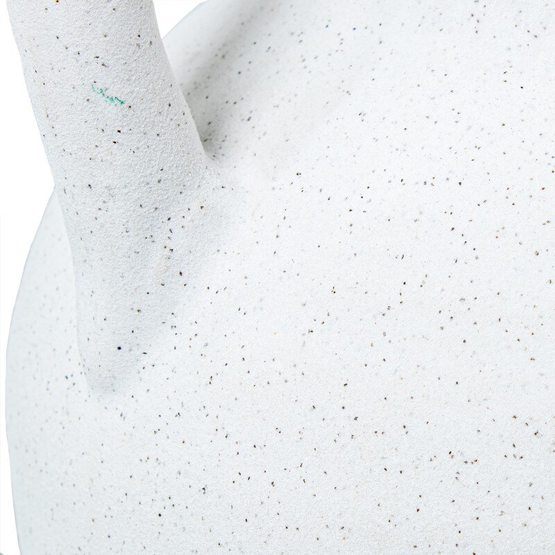 Jarrón Cerámica C/asa 40cm Blanco/tierra 25x23x40cm - Image 3