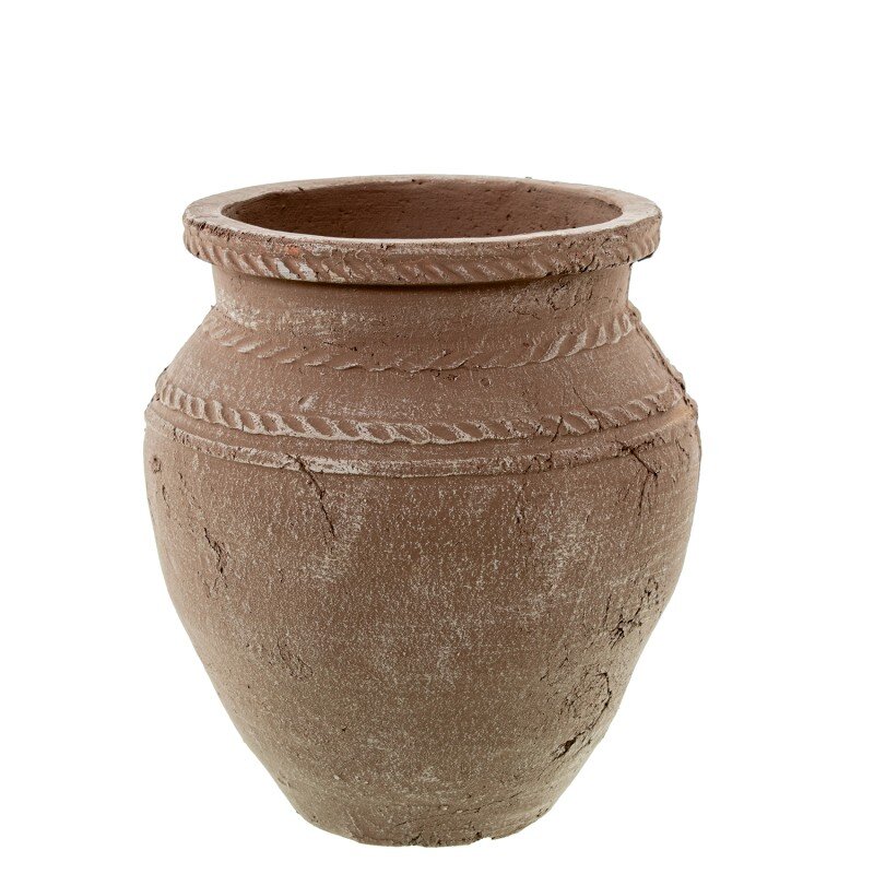Jarrón Cerámica Natural Ø24x27cm