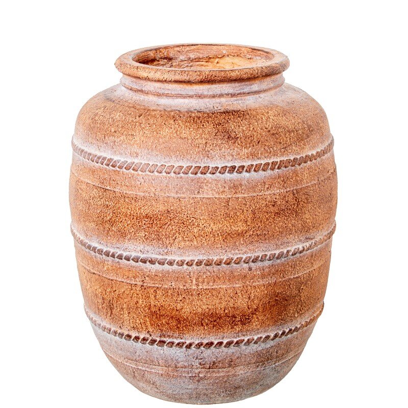 Jarrón Cerámica Natural/blanco Ø36x46cm
