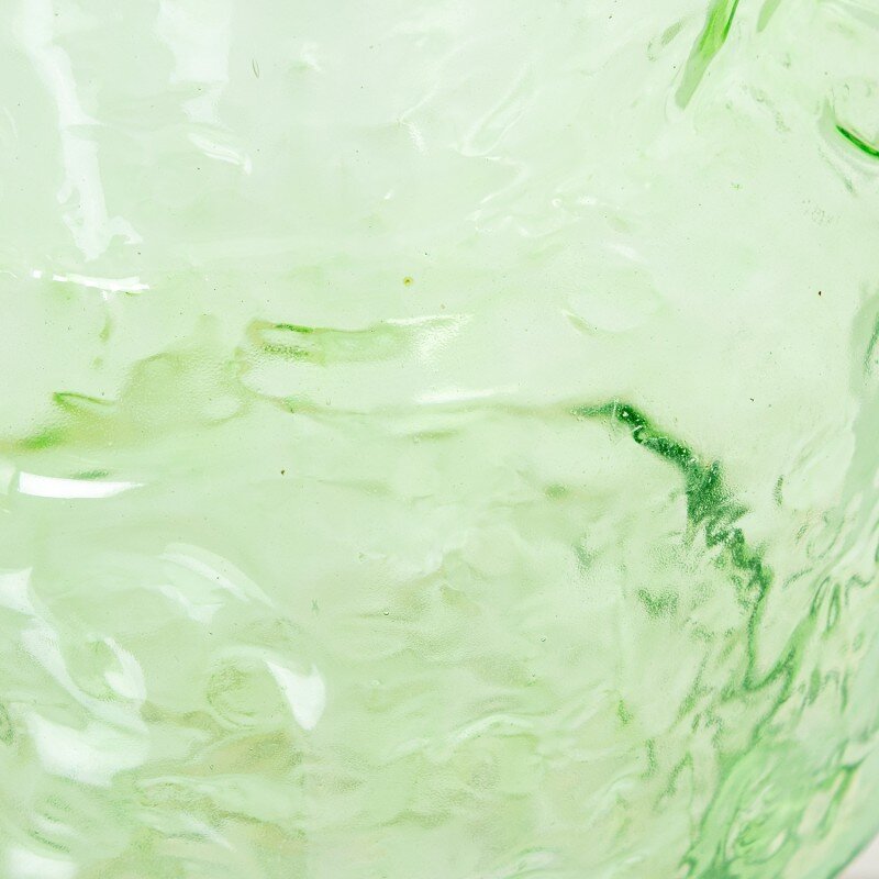 Jarrón Cristal Verde Ø14x33cm - Image 3