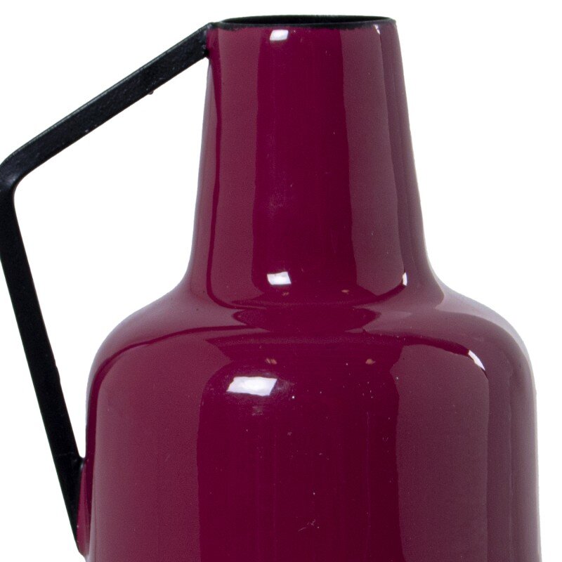 Jarrón Metal Esmaltado Rosa 14x10x24cm - Image 3