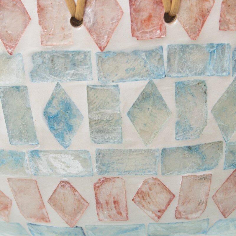 Jarrón Nácar/ratán Ø22x44cm Boca:ø12,5cm - Image 3