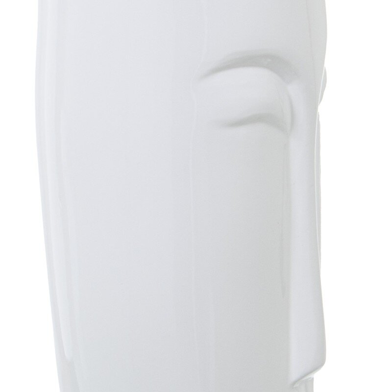 Jarrón Rostro Ceramica Blanco Brillo Ø15x50cm - Image 5