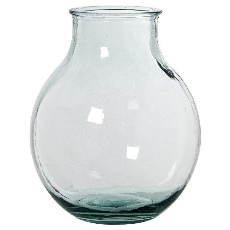 Jarrón Vidrio Reciclado 12l Transparente Ø29x36cm