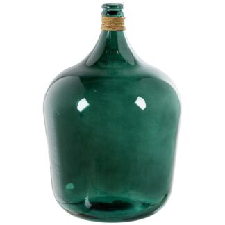 Jarrón Vidrio Reciclado 55cm Azul C/enea Ø37x55cm, 34l