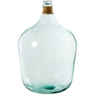 Jarrón Vidrio Reciclado 55cm Transparente C/enea Ø37x55cm, 34l