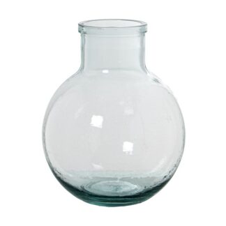 Jarrón Vidrio Reciclado 8l Transparente Ø24x31cm