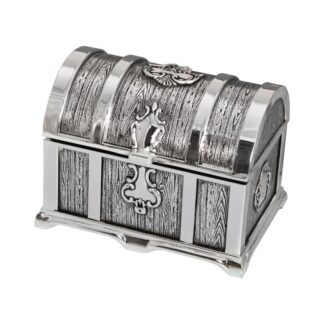 Joyero Metal Plateado Lacado 11x8x7cm
