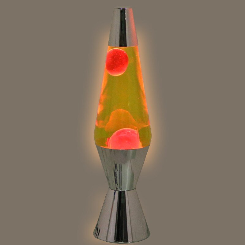 Lámpara Lava Metal Brillo Liquido Rosa/amarillo +bombilla Re Ø9x37cm Cable Negro:150cm - Image 2