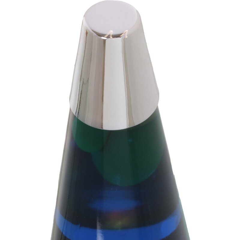 Lámpara Lava Metal Brillo Líquido Verde/azul +bombilla Repue Ø9x37cm Cable Negro:150cm - Image 2