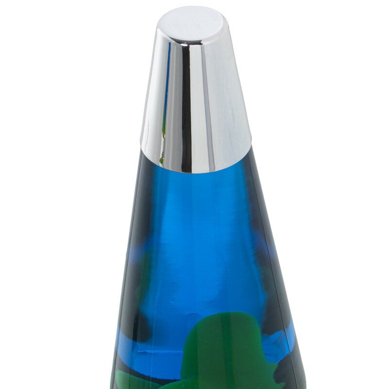 Lámpara Lava Metal Brillo Líquido Verde/azul +bombilla Repue Ø9x37cm Cable Negro:150cm - Image 4