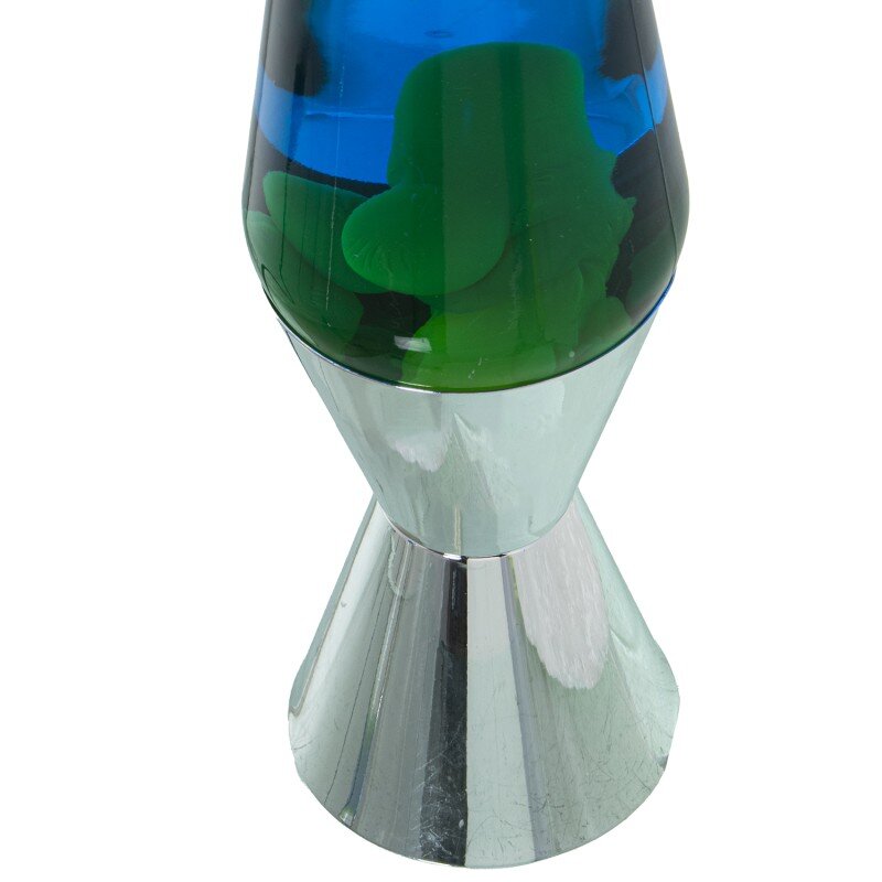Lámpara Lava Metal Brillo Líquido Verde/azul +bombilla Repue Ø9x37cm Cable Negro:150cm - Image 5