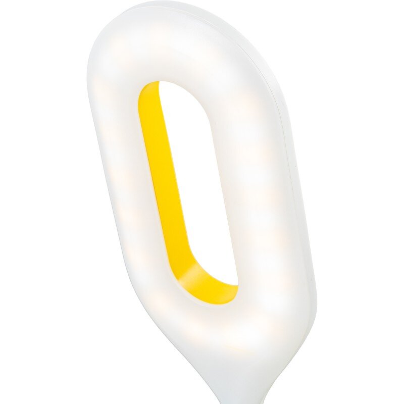 Lámpara Led Sobremesa Amarilla C/pila Recargable Usb 10x10x41cm, Abs+silicona - Image 3