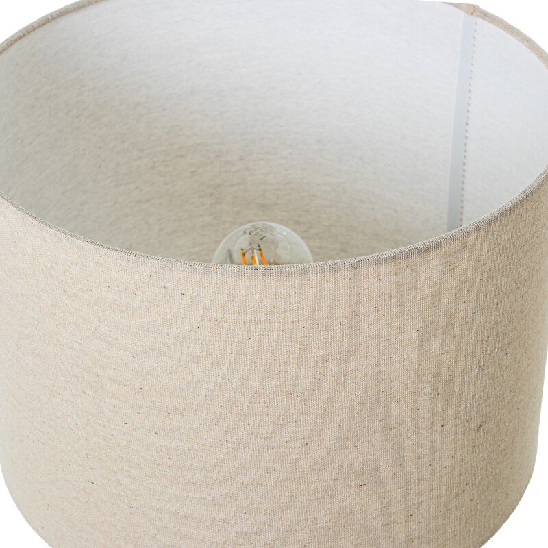 Lámpara Sobremesa Cerámica Blanca, 1xe27 Max.40w Ø32x52cm Base:21,5x10x29cm - Image 6