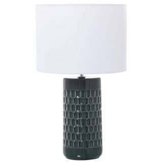 Lámpara Sobremesa Cerámica Celeste, 1xe27, Max.40w Ø25x42cm, Base: Ø10,5x24cm
