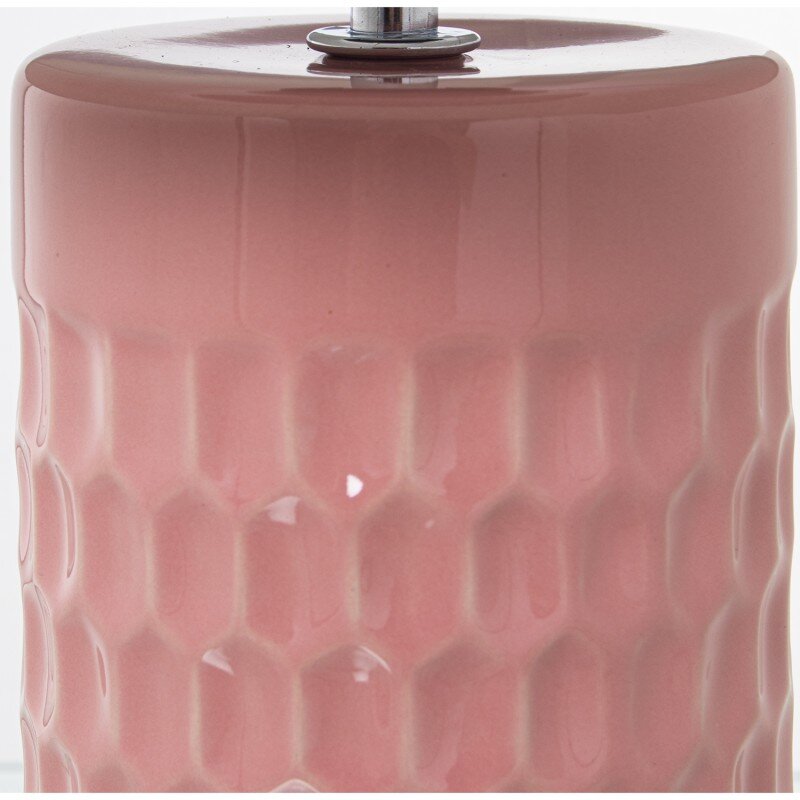 Lámpara Sobremesa Cerámica Rosa, 1xe27, Max.40w Ø25x42cm, Base: Ø10,5x24cm - Image 3