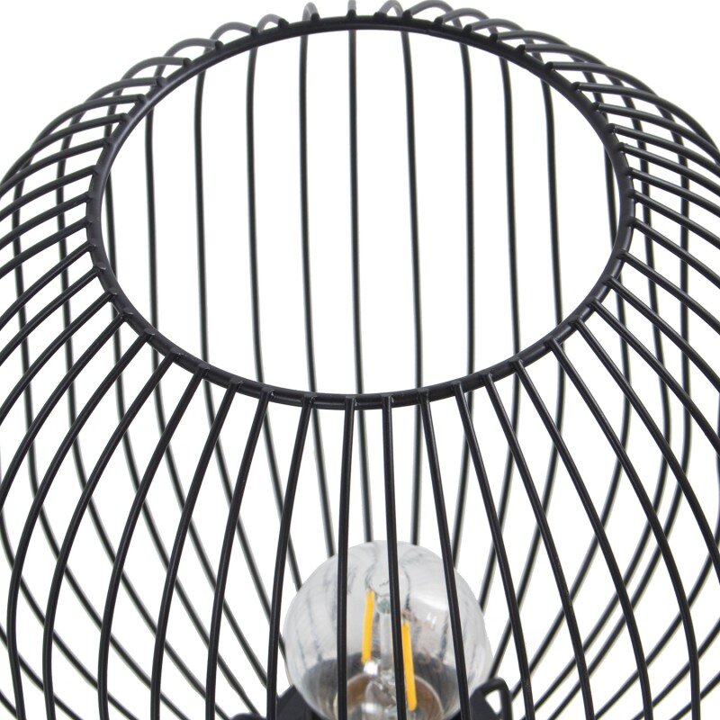 Lámpara Sobremesa Metal Negro 1xe27 Max40w No Incluida Ø21x27cm - Image 2