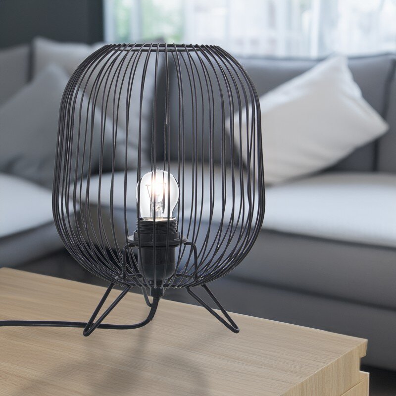 Lámpara Sobremesa Metal Negro 1xe27 Max40w No Incluida Ø21x27cm - Image 5