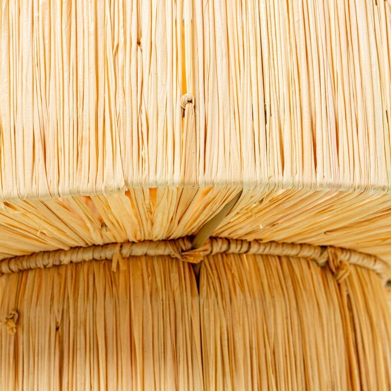Lámpara Sobremesa Ratán Natural, 1xe27 Max40w, Cable:250cm Ø30x36cm Base:ø16x16cm - Image 4