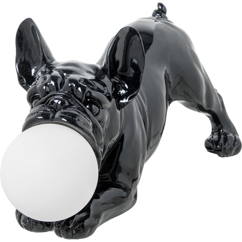 Lámpara Sobremesa Resina Perro Negro Brillo, 1xg9 Led Inclui 47x20x23cm - Image 5
