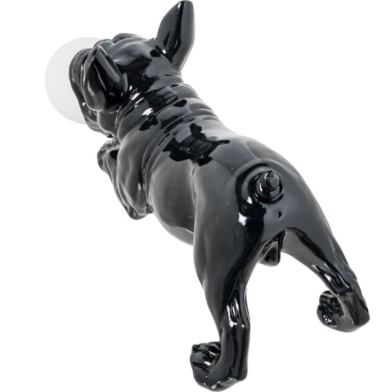 Lámpara Sobremesa Resina Perro Negro Brillo, 1xg9 Led Inclui 47x20x23cm - Image 6