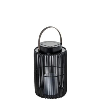 Lámpara Solar 28cm Sobremesa C/asa Hierro/pp+pe Luz Led Ø17x28(38)cm, Vela Decorativa