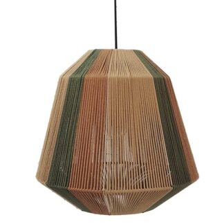 Lámpara Techo Cuerda C/armazón Hierro, 1xe27 Max.60w No Incl Ø40x39cm