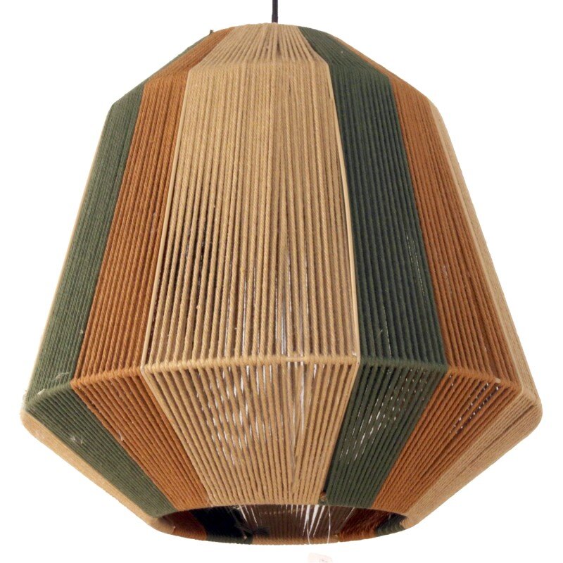 Lámpara Techo Cuerda C/armazón Hierro, 1xe27 Max.60w No Incl Ø40x39cm - Image 3