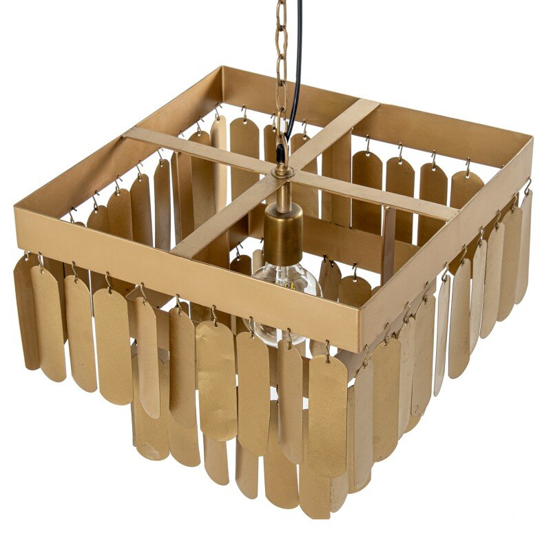 Lámpara Techo Hierro Dorado, 1xe27 Max.25w No Incluida 40x40x34cm, Cable: 100cm - Image 2