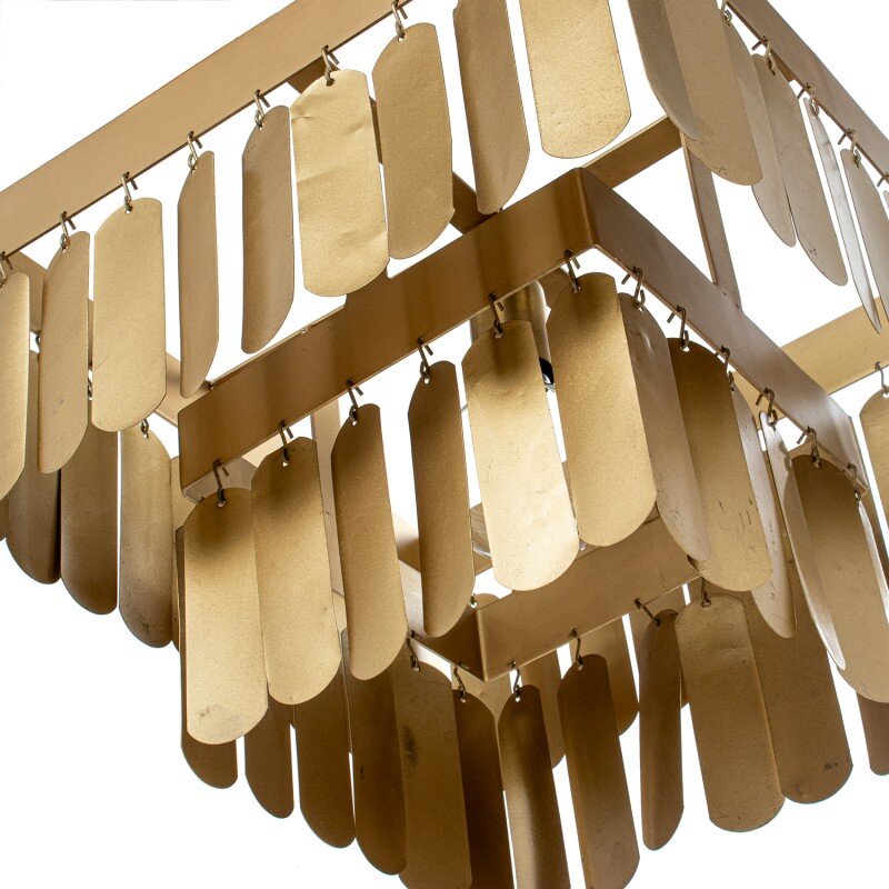 Lámpara Techo Hierro Dorado, 1xe27 Max.25w No Incluida 40x40x34cm, Cable: 100cm - Image 4