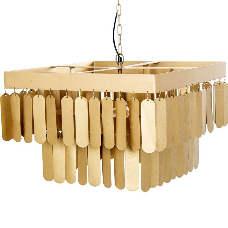 Lámpara Techo Hierro Dorado, 1xe27 Max.25w No Incluida 50x50x34cm, Cable: 100cm