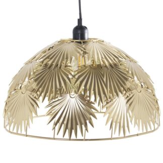 Lámpara Techo Metal Dorado +91197, 1xe27 Max40w No Incluida Ø35x20cm Cable:80cm
