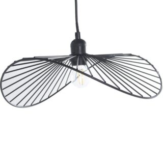 Lámpara Techo Metal Negro +91197, 1xe27 Max40w No Incluida 35x35x11cm Cable:80cm