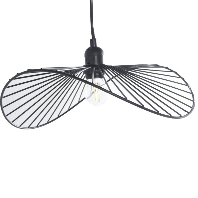 Lámpara Techo Metal Negro +91197, 1xe27 Max40w No Incluida 35x35x11cm Cable:80cm