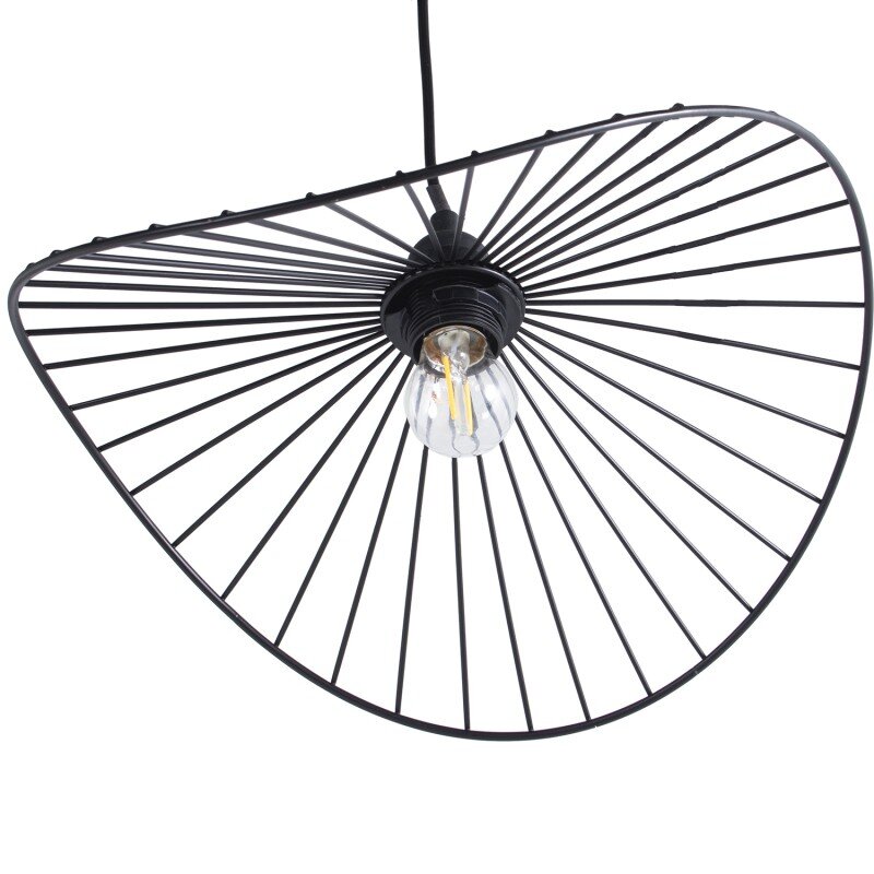 Lámpara Techo Metal Negro +91197, 1xe27 Max40w No Incluida 35x35x11cm Cable:80cm - Image 2
