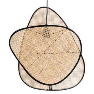 Lámpara Techo Ratán, 1xe27 Max.40w No Incluida 39x13x50cm Cable Negro:140cm