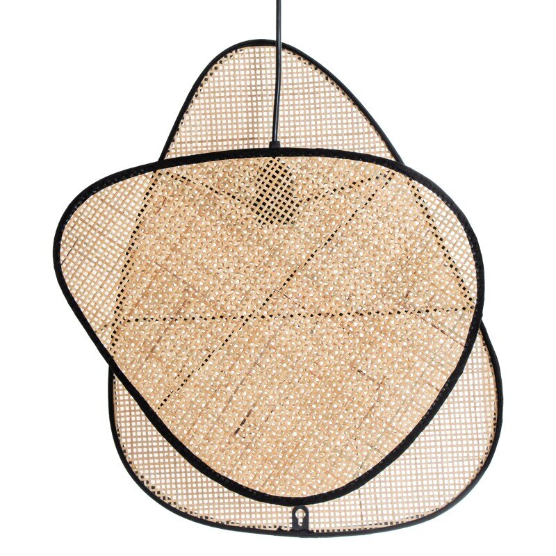 Lámpara Techo Ratán, 1xe27 Max.40w No Incluida 39x13x50cm Cable Negro:140cm