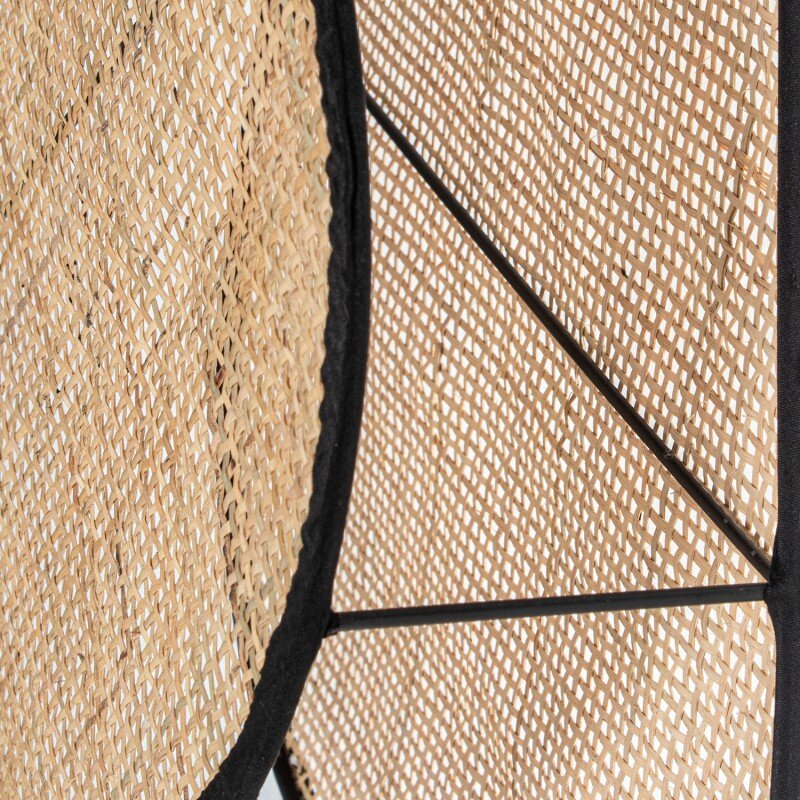 Lámpara Techo Ratán, 1xe27 Max.40w No Incluida 39x13x50cm Cable Negro:140cm - Image 5