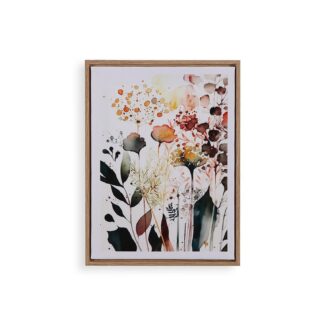 LIENZO 30 X40 FLORES EN ACUARELA 1