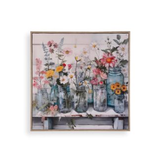 LIENZO 40 x 40 FLORES SILVESTRES