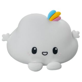Luz Nocturna Led Nube Feliz, Alimentación Usb 13x10x8cm, Abs+silicona