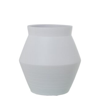 Macetero Cerámica 38cm Blanco Mate Ø35x38cm Boca:ø23cm