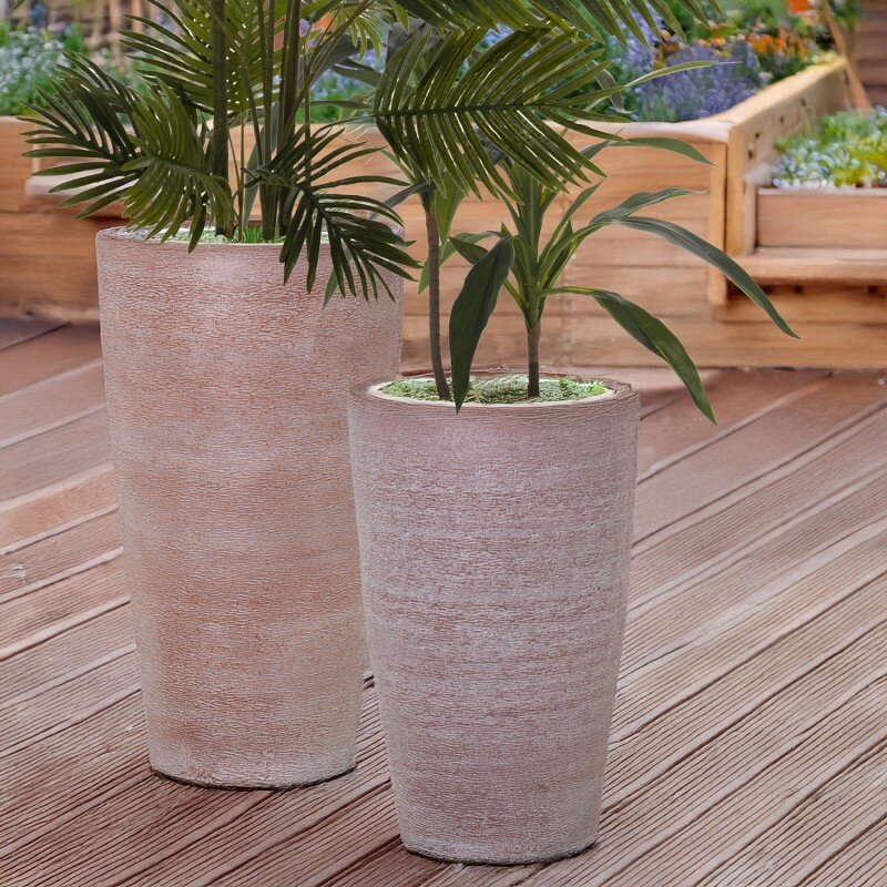 Macetero Cerámica 60cm Color Terracota Ø36x60cm Boca:ø30cm Base:ø20c - Image 2