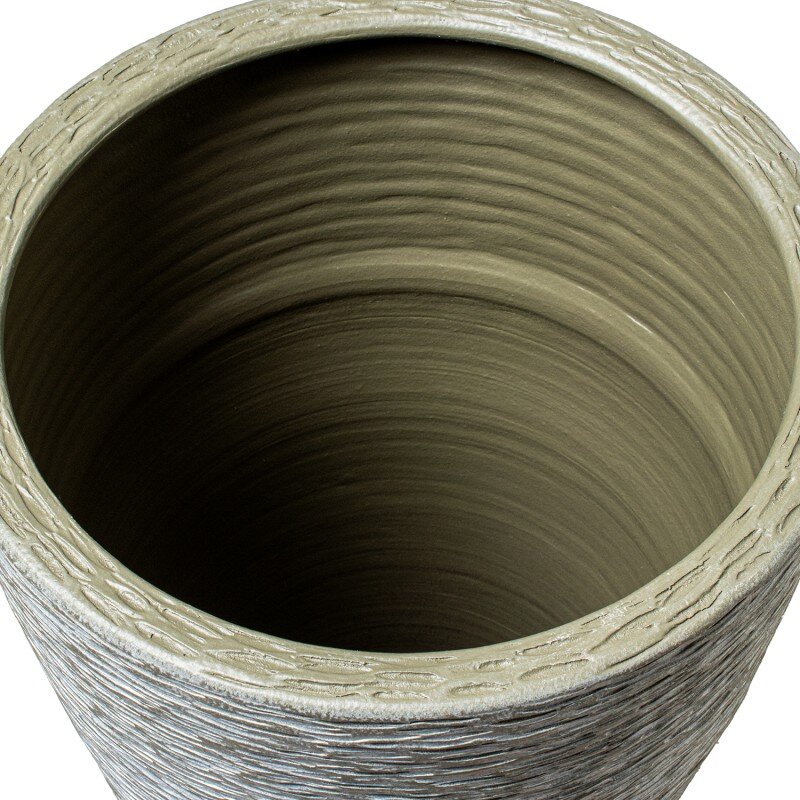 Macetero Cerámica 70cm Verde Ø38x70cm Boca:ø31cm Base:ø25c - Image 4