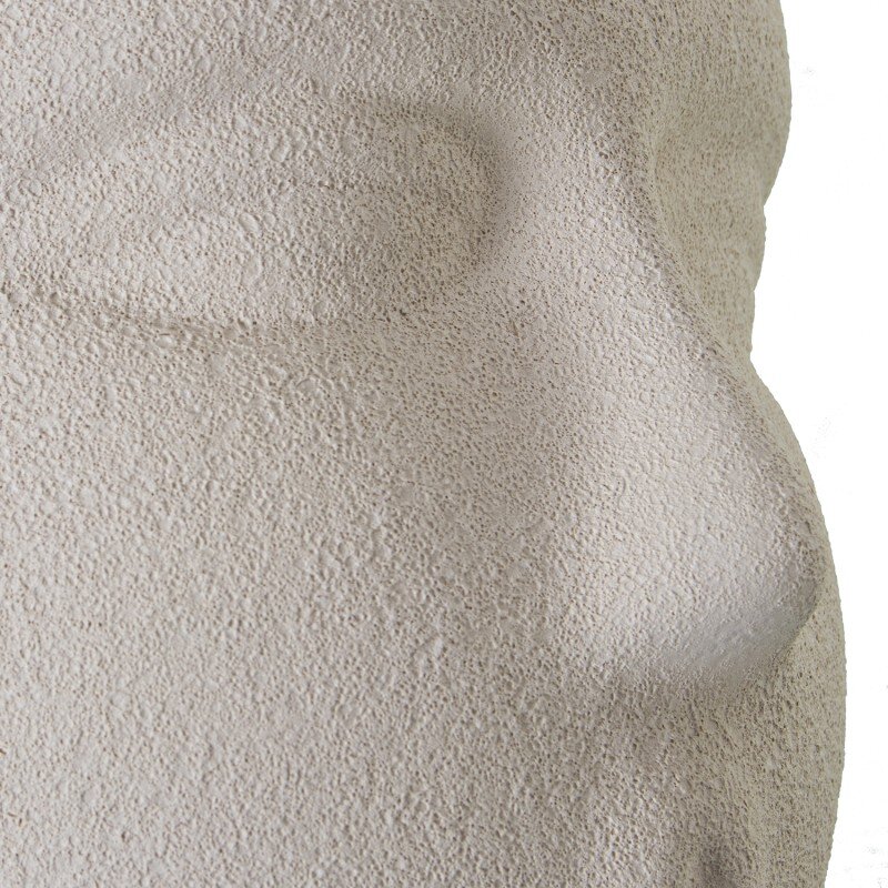 Macetero Cerámica Rostro Beige Arena Ø14x17cm - Image 3