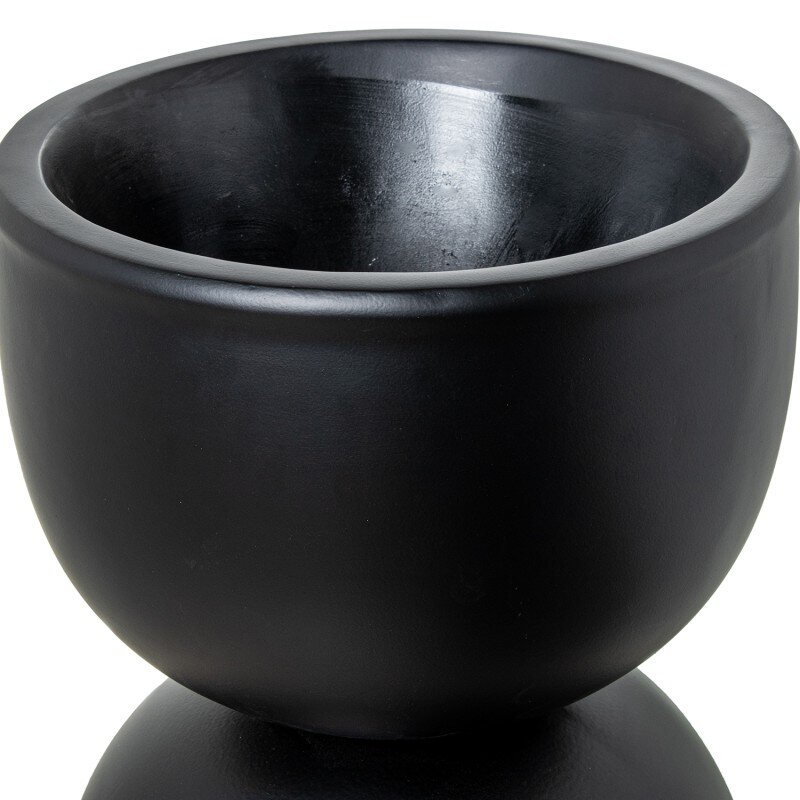 Macetero Resina 49cm Negro Ø37x49cm Hueco:ø14/ø30x28cm - Image 2