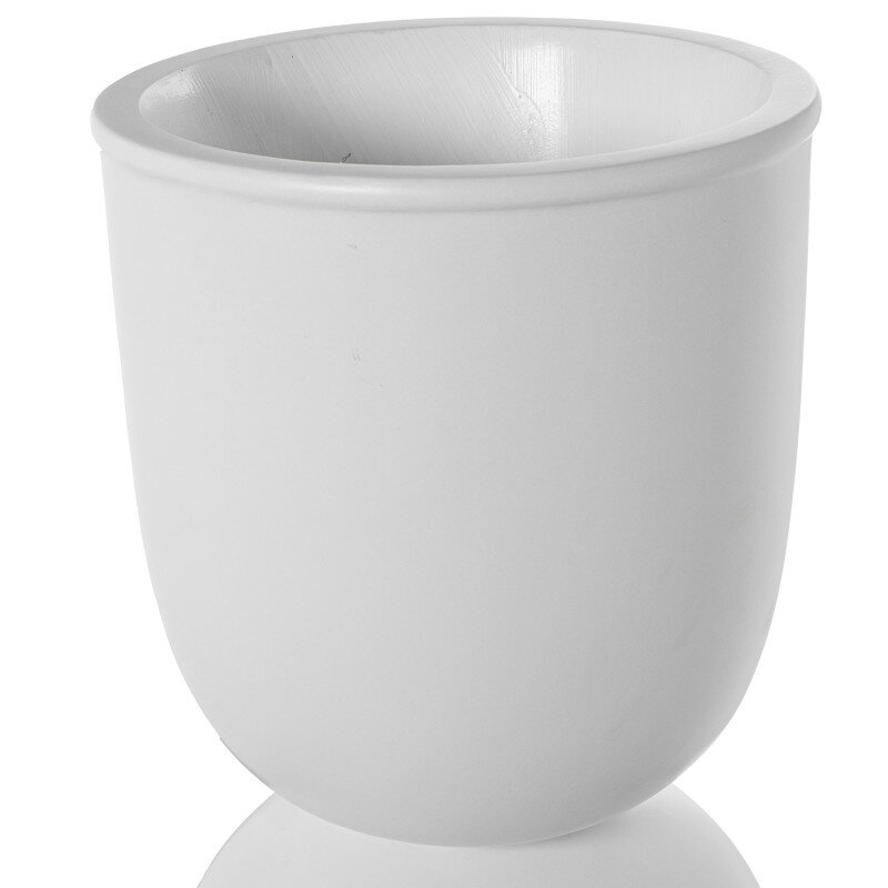 Macetero Resina 59cm Blanco Ø37x59cm Hueco:ø14/ø31x28cm - Image 2